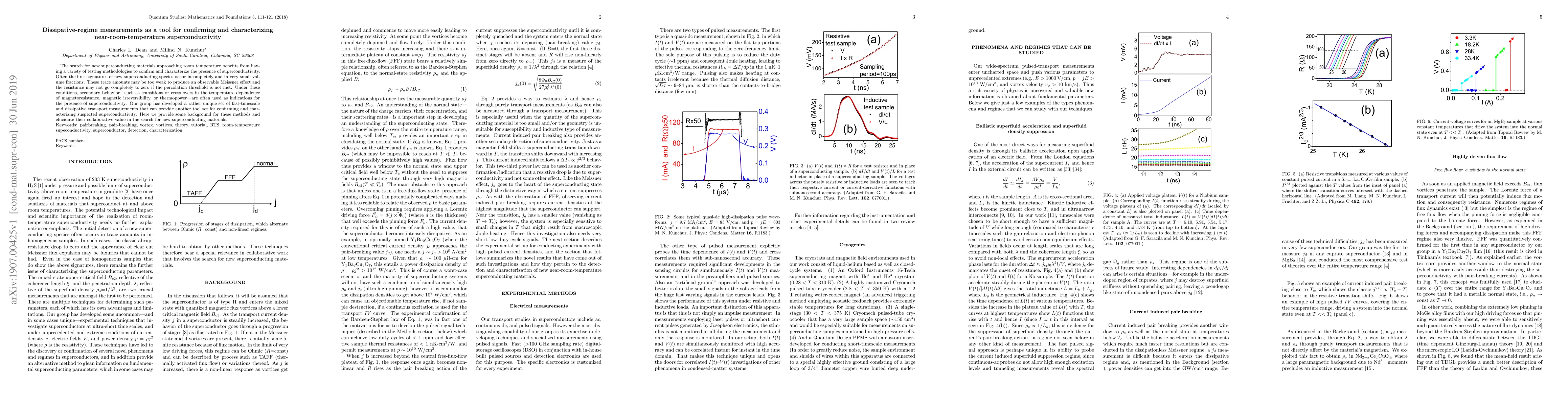 Thumbnail for Dissipative-regime measurements as a tool for confirming and
  characterizing near-room-temperature superconductivity