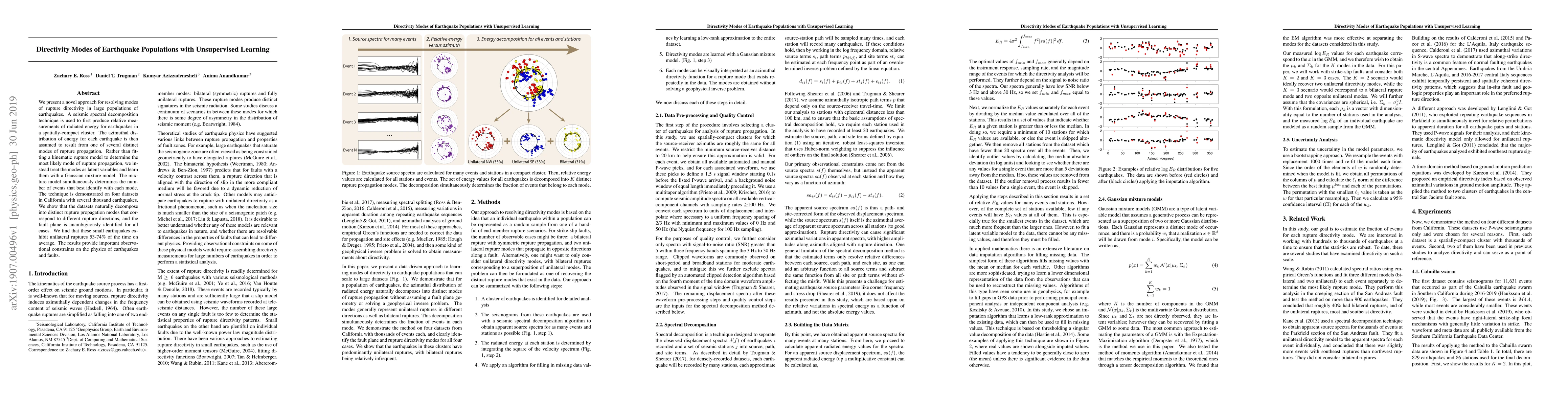 Thumbnail for Directivity Modes of Earthquake Populations with Unsupervised Learning