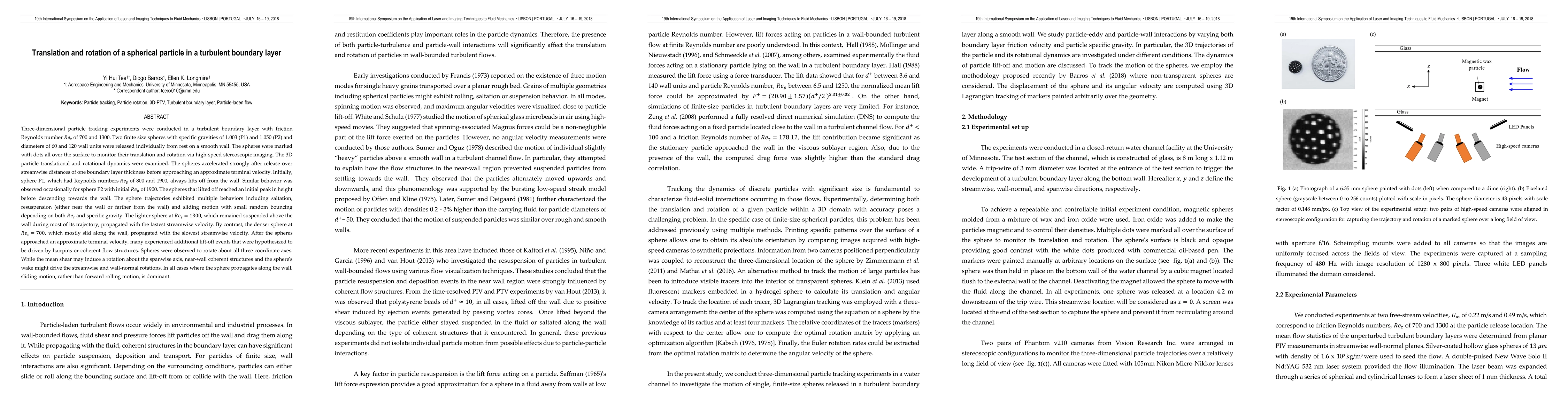 Thumbnail for Translation and rotation of a spherical particle in a turbulent boundary
  layer