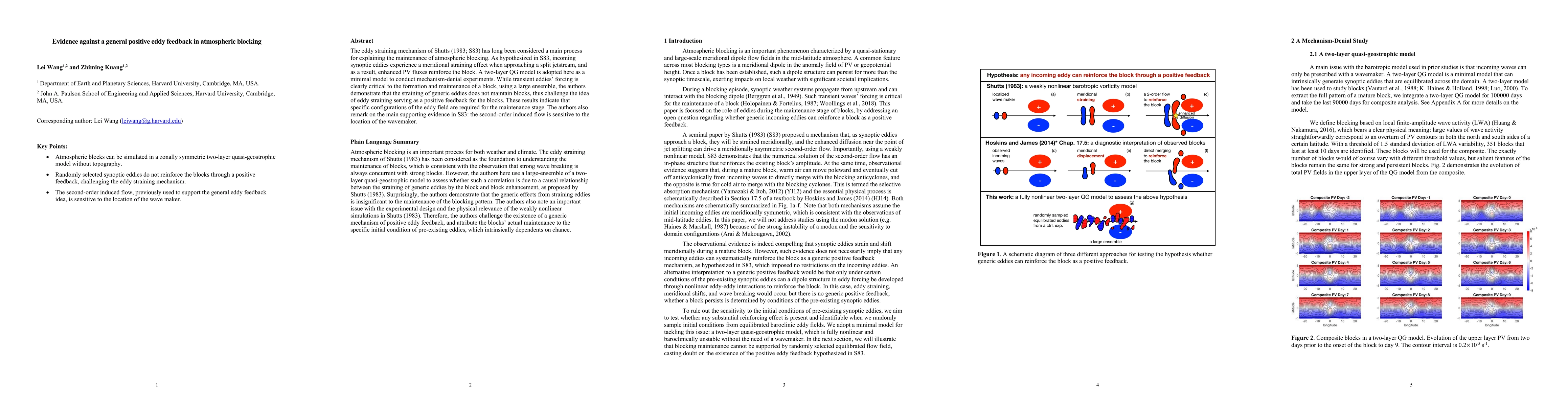 Thumbnail for Evidence against a general positive eddy feedback in atmospheric
  blocking