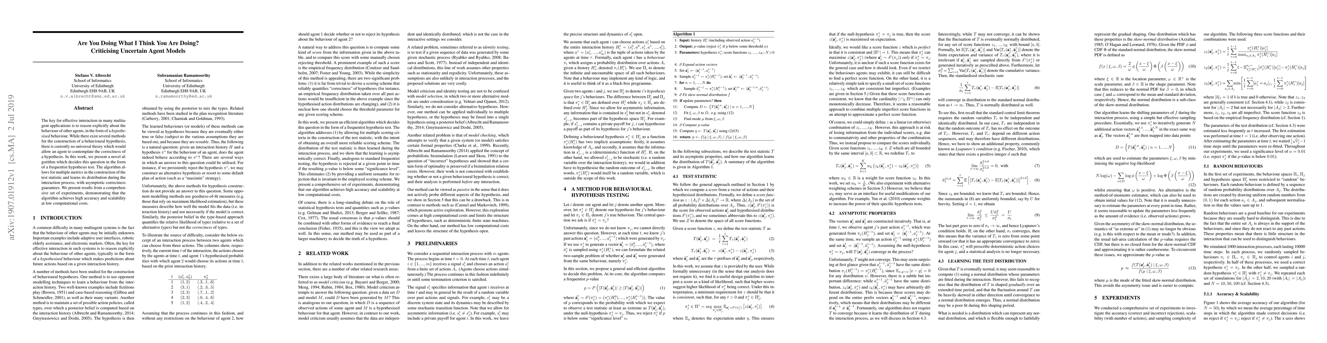 Thumbnail for Are You Doing What I Think You Are Doing? Criticising Uncertain Agent
  Models