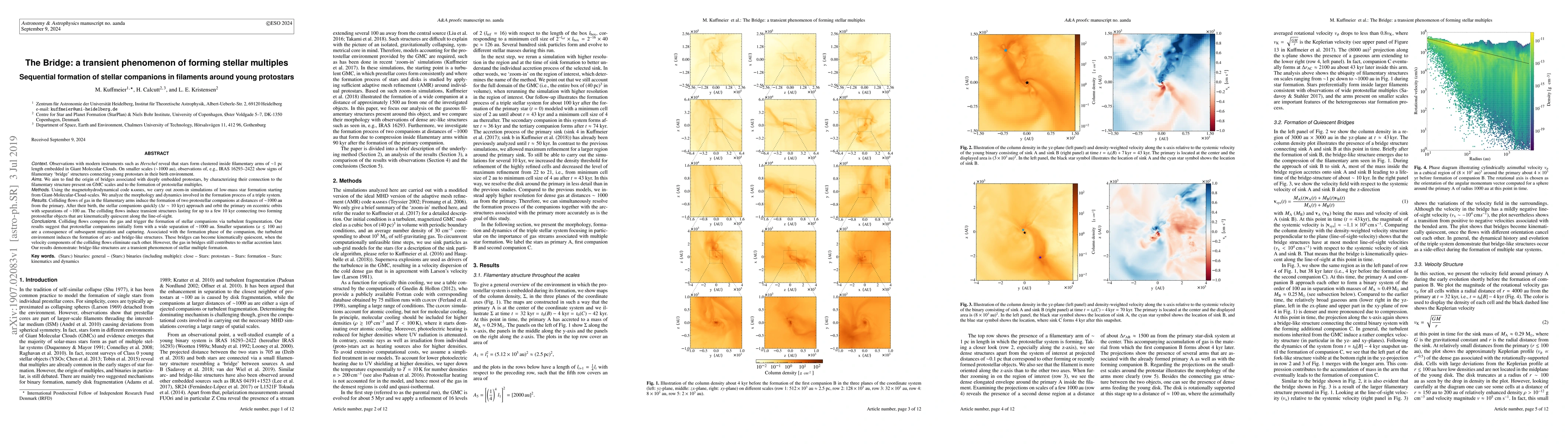 Thumbnail for The Bridge: a transient phenomenon of forming stellar multiples