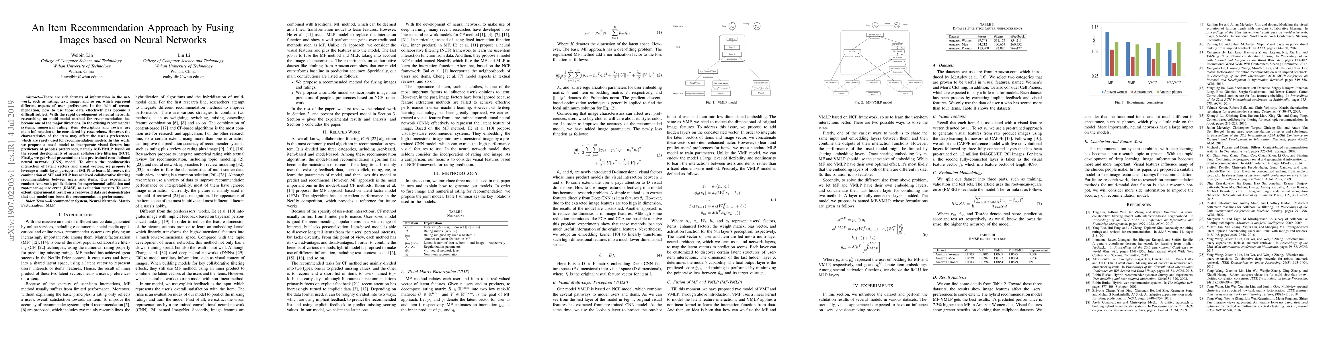 Thumbnail for An Item Recommendation Approach by Fusing Images based on Neural
  Networks