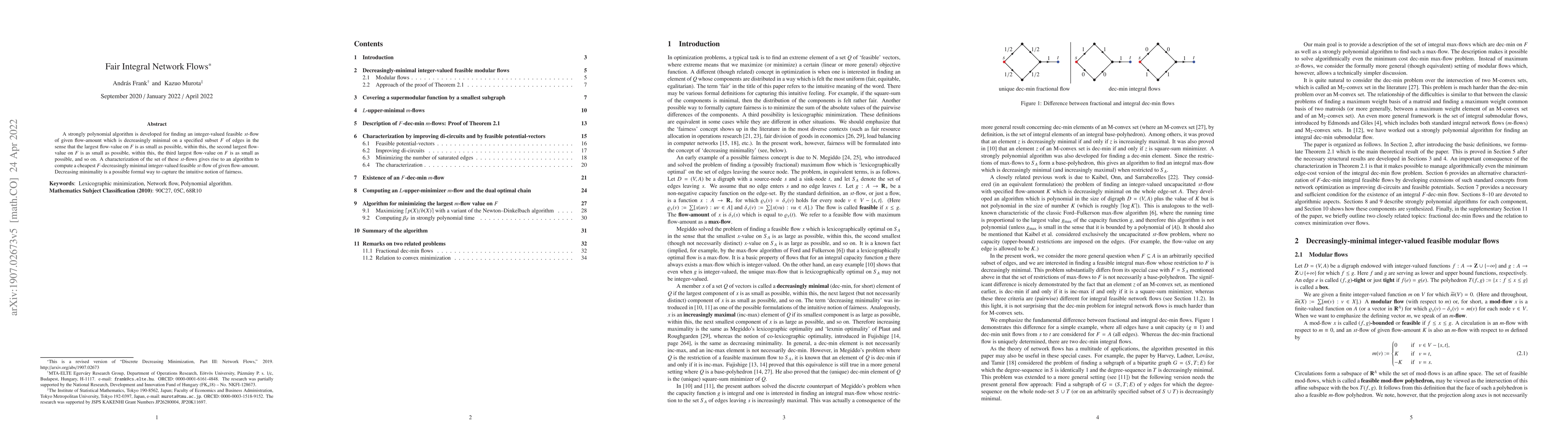 Thumbnail for Fair Integral Network Flows