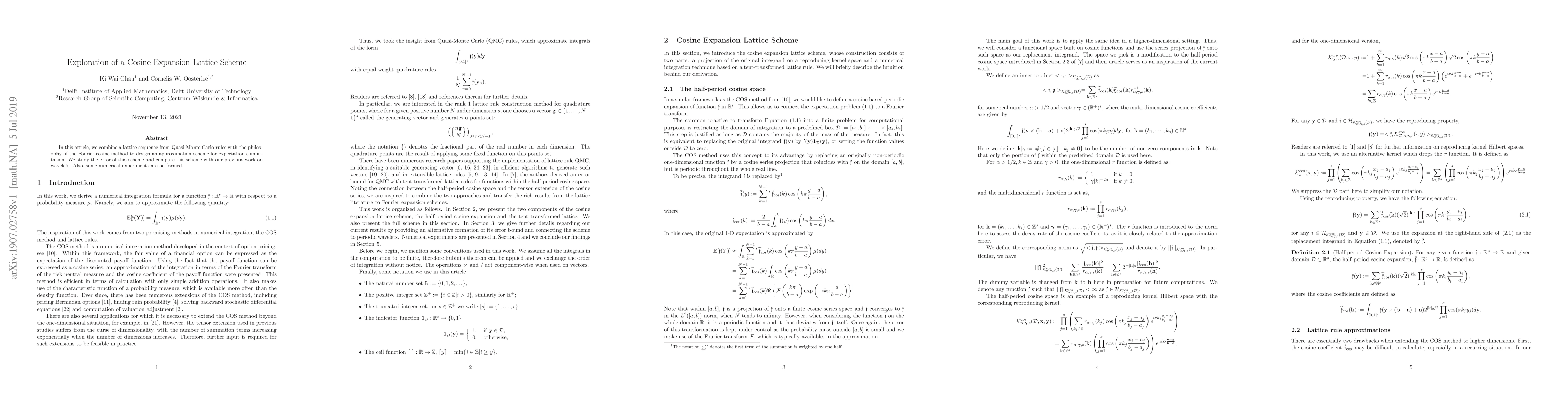 Thumbnail for Exploration of a Cosine Expansion Lattice Scheme