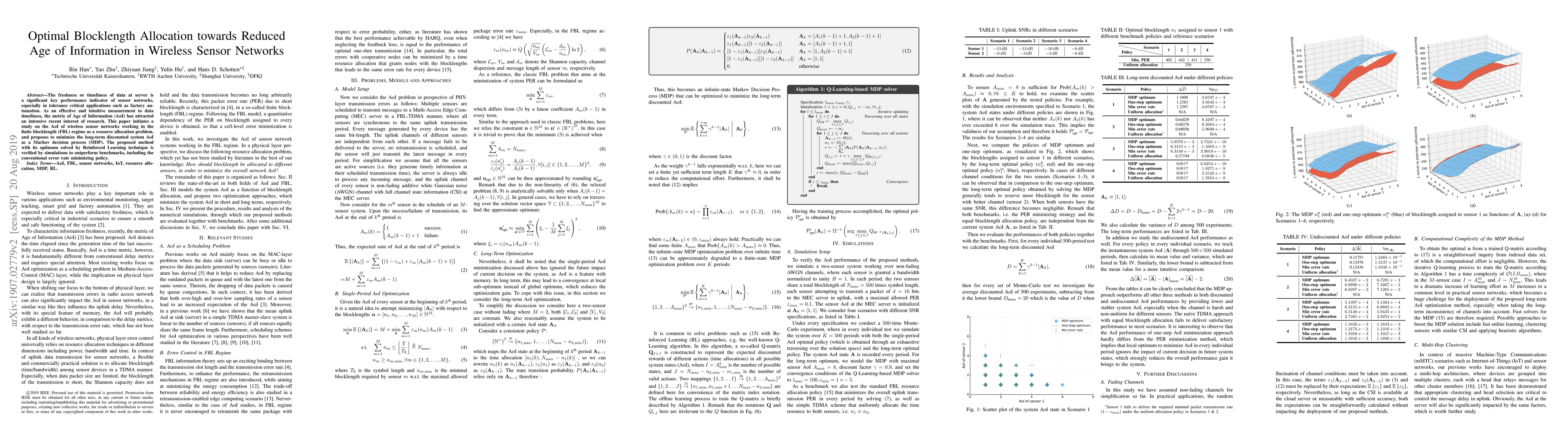 Thumbnail for Optimal Blocklength Allocation towards Reduced Age of Information in
  Wireless Sensor Networks