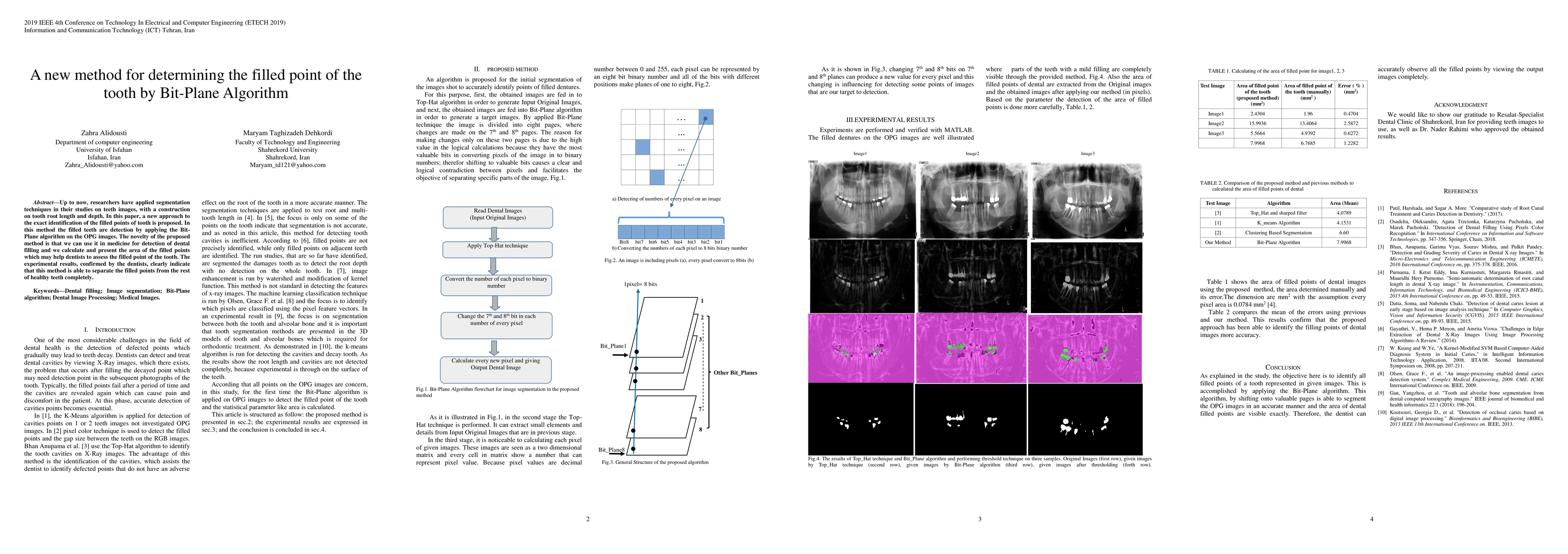 Thumbnail for A new method for determining the filled point of the tooth by Bit-Plane
  Algorithm