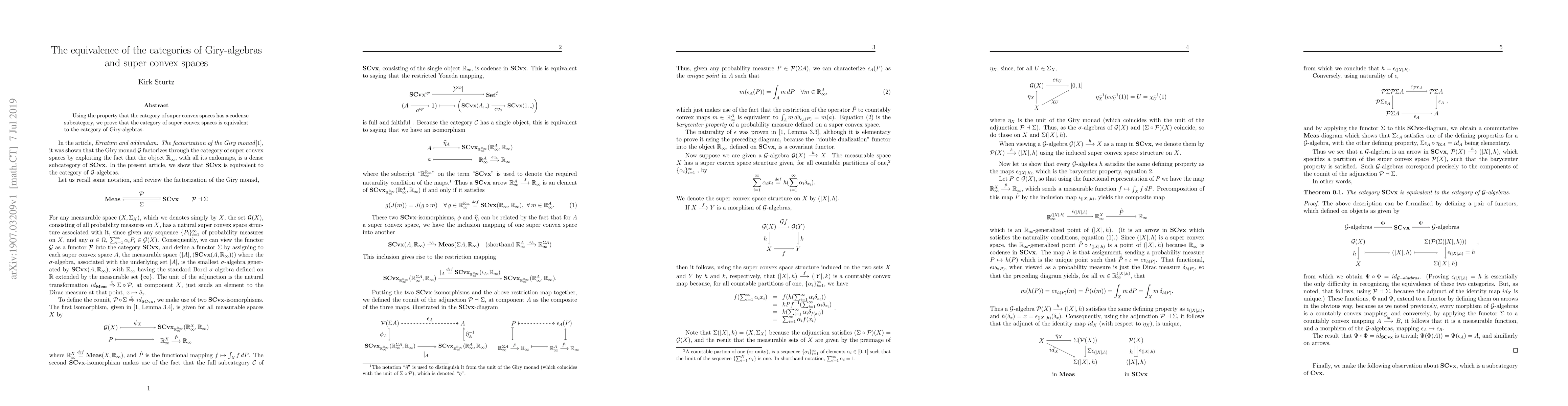 Thumbnail for Characterizing Giry-algebras as coseparable super convex spaces