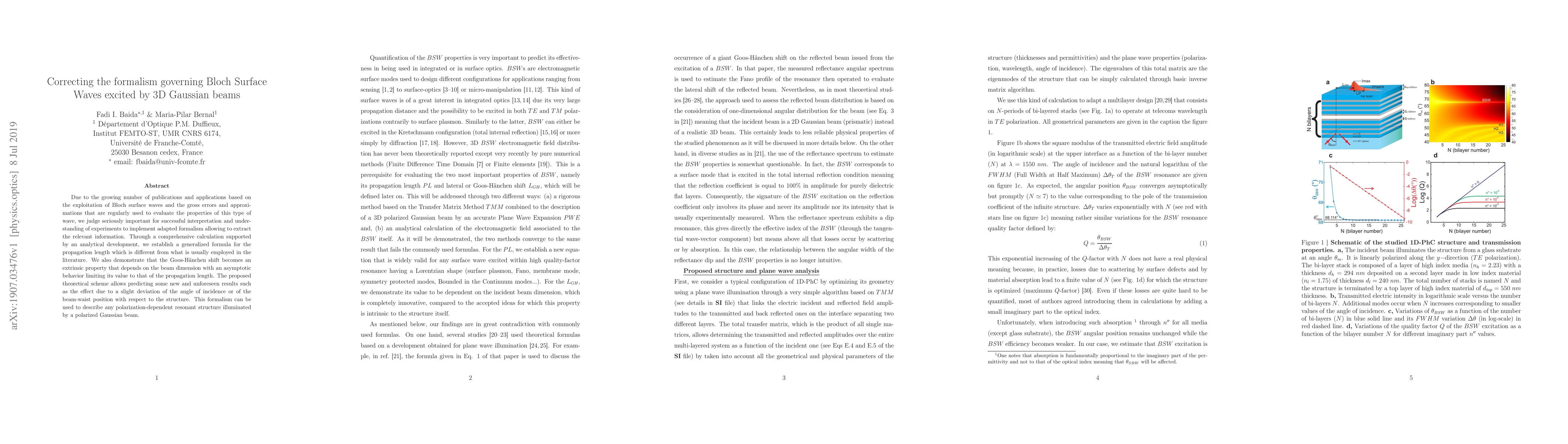Thumbnail for Correcting the formalism governing Bloch Surface Waves excited by 3D
  Gaussian beams