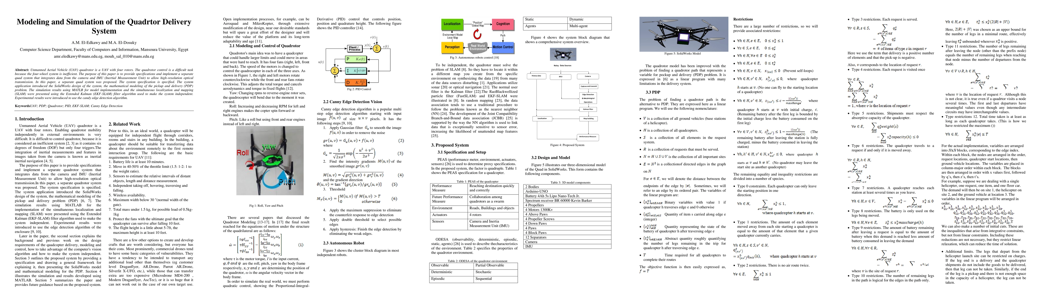 Thumbnail for Modeling and Simulation of the Quadrtor Delivery System