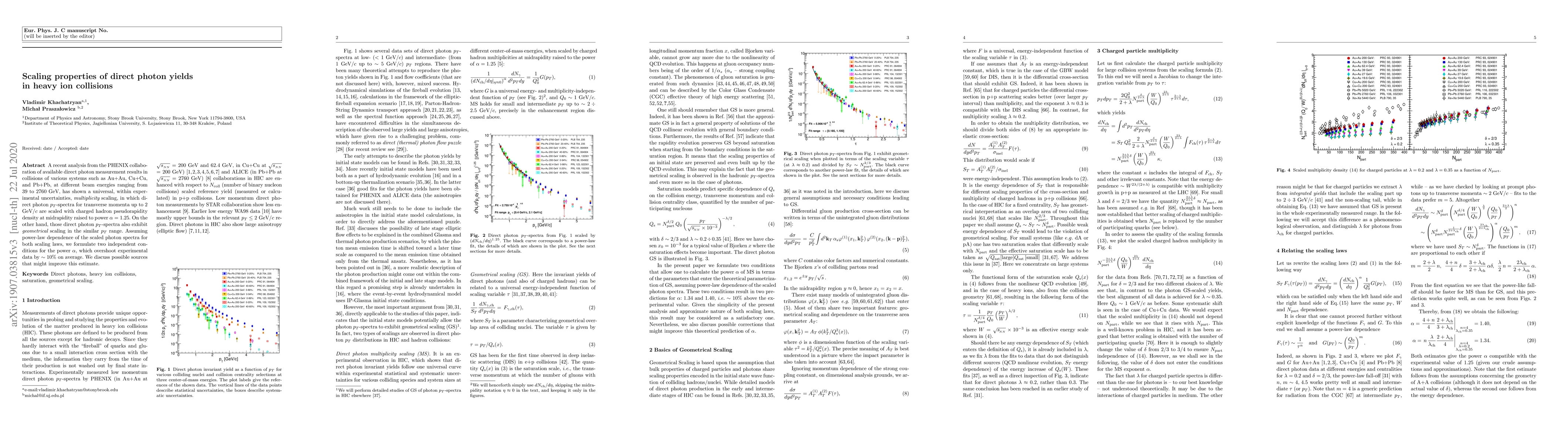 Thumbnail for Scaling properties of direct photon yields in heavy ion collisions
