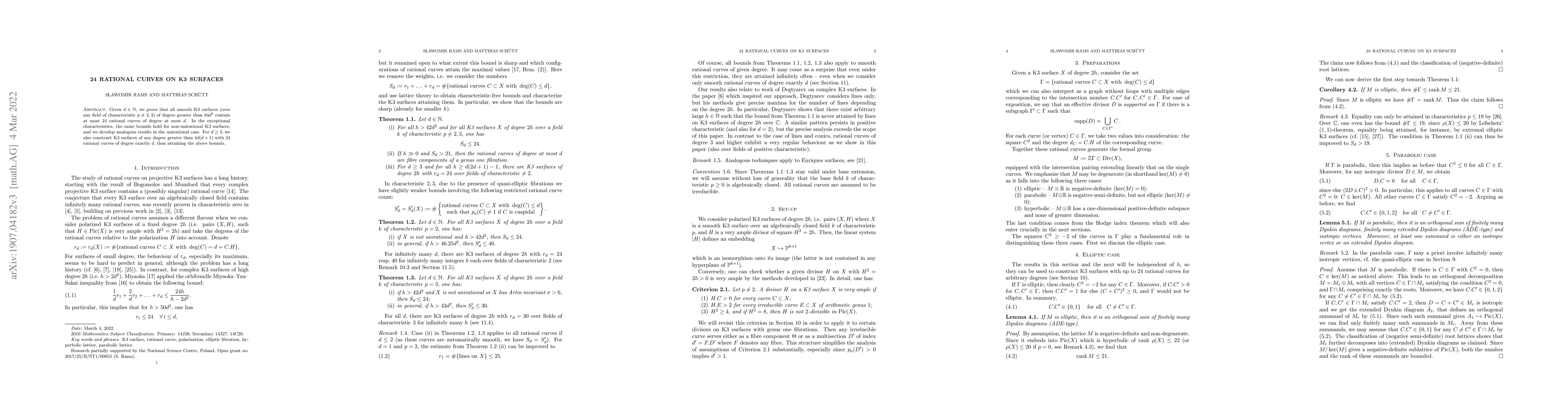 Thumbnail for 24 rational curves on K3 surfaces