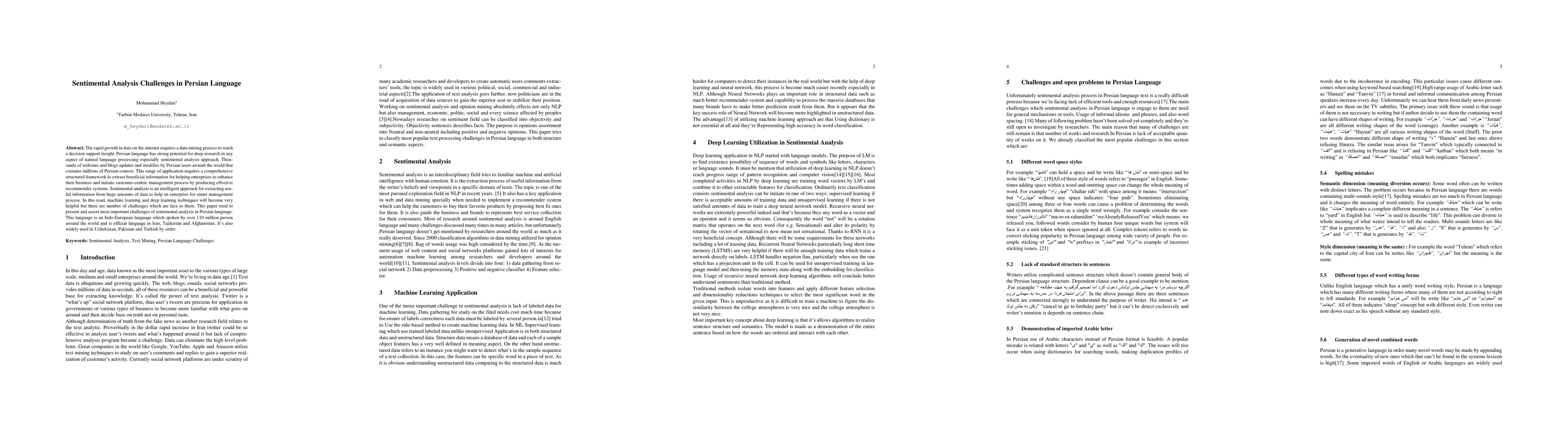 Thumbnail for Sentiment Analysis Challenges in Persian Language