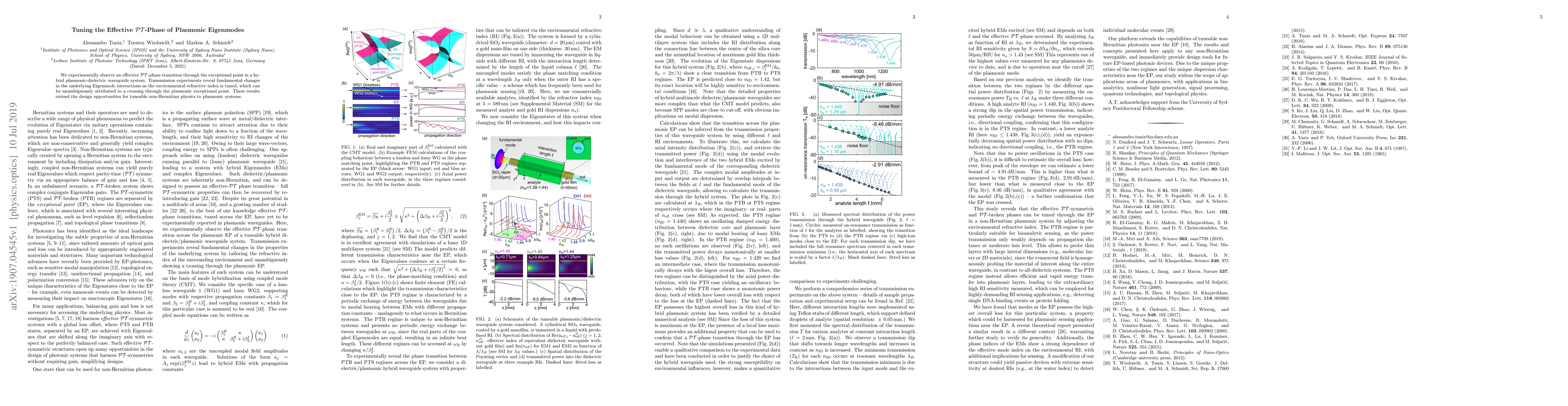 Thumbnail for Tuning the Effective PT-Phase of Plasmonic Eigenmodes