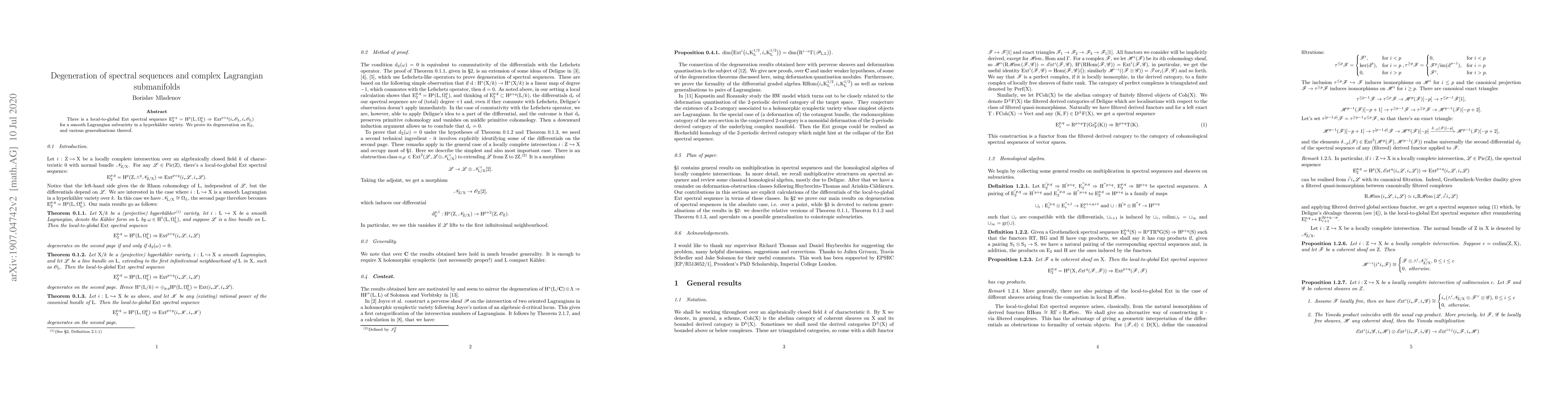 Thumbnail for Degeneration of spectral sequences and complex Lagrangian submanifolds