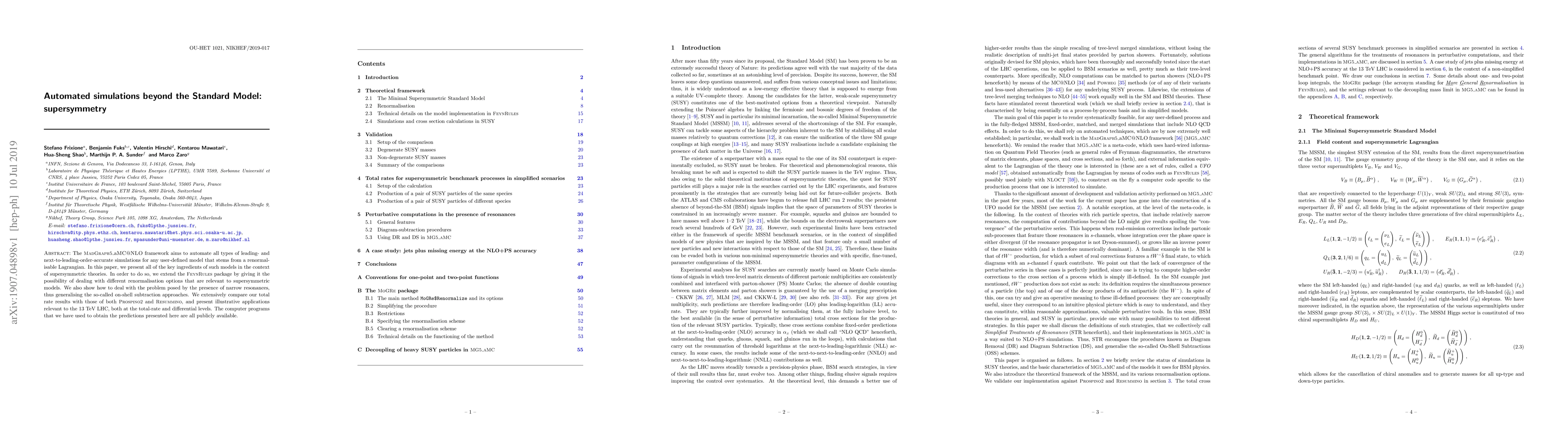 Thumbnail for Automated simulations beyond the Standard Model: supersymmetry