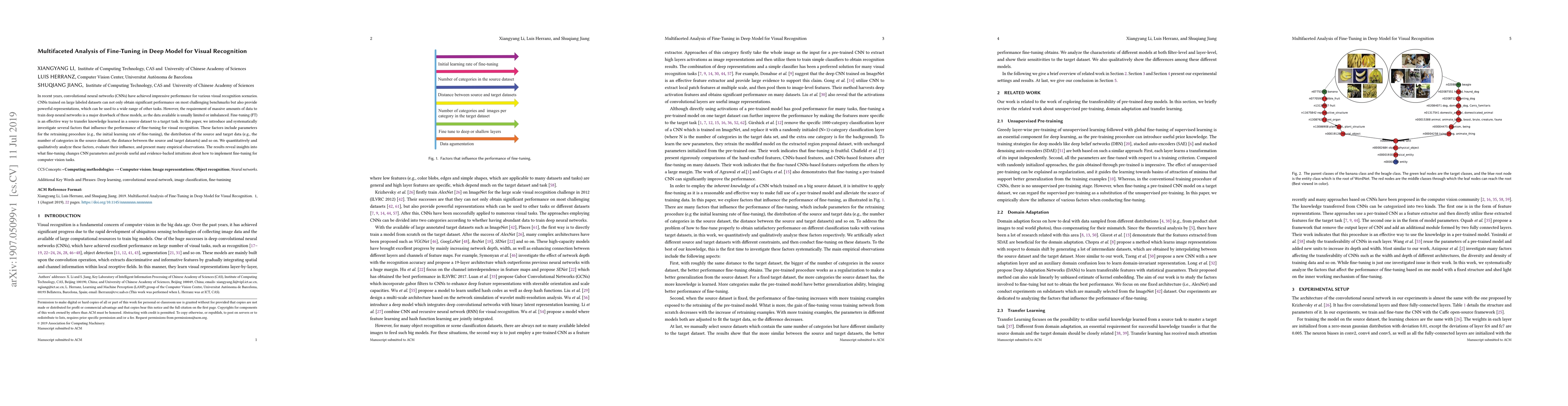 Thumbnail for Multifaceted Analysis of Fine-Tuning in Deep Model for Visual
  Recognition