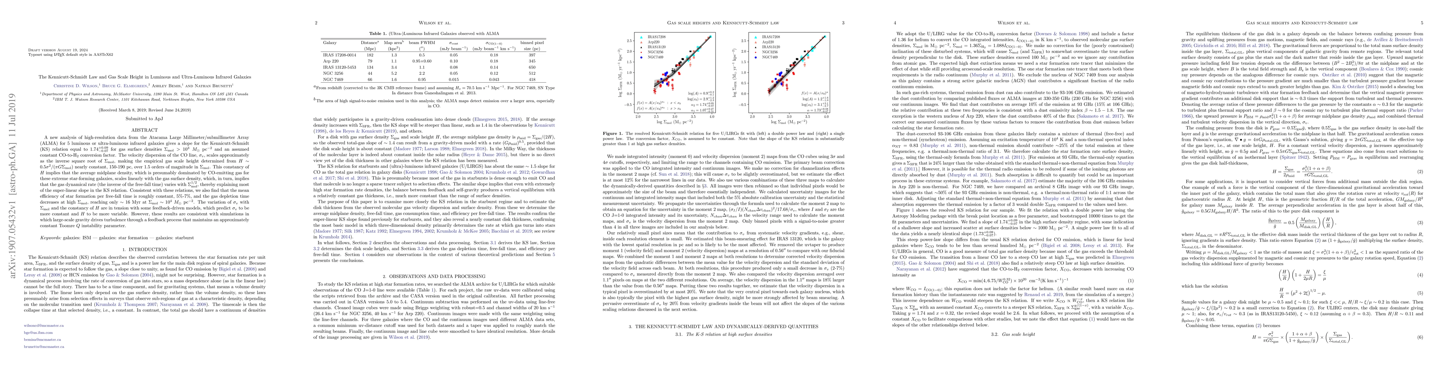Thumbnail for The Kennicutt-Schmidt Law and Gas Scale Height in Luminous and
  Ultra-Luminous Infrared Galaxies