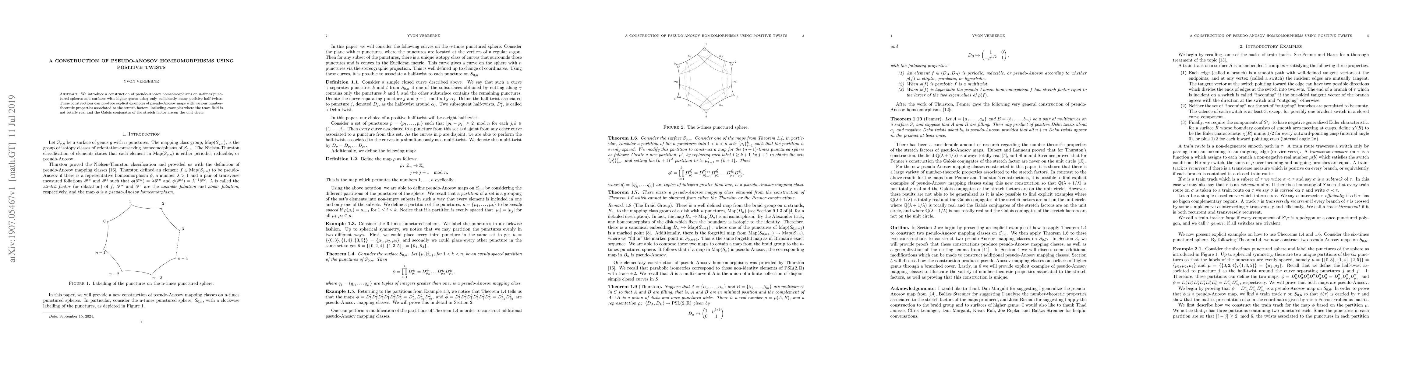Thumbnail for A construction of pseudo-Anosov homeomorphisms using positive twists