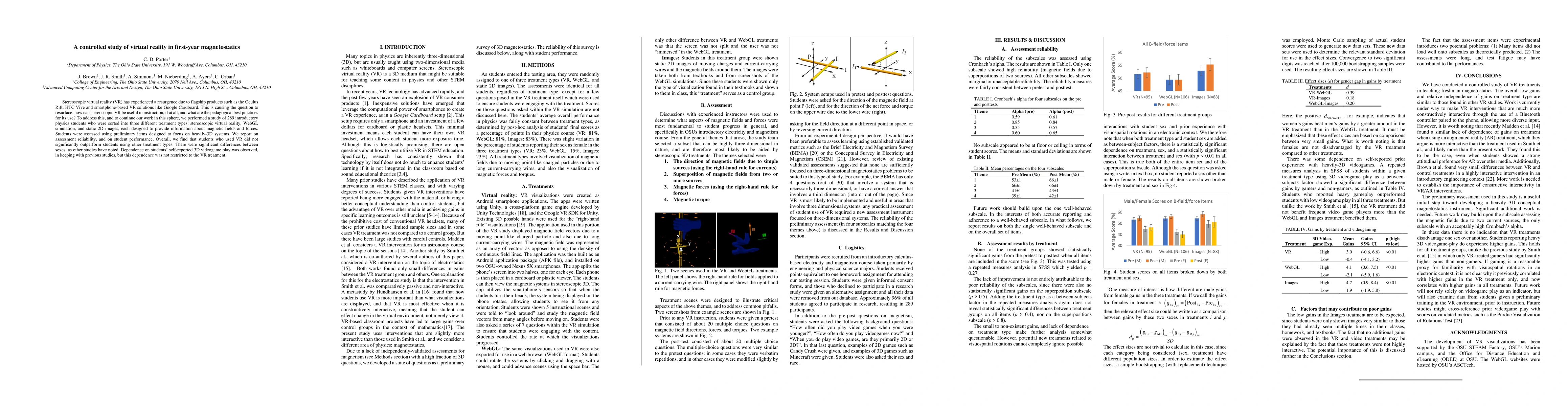 Thumbnail for A controlled study of virtual reality in first-year magnetostatics