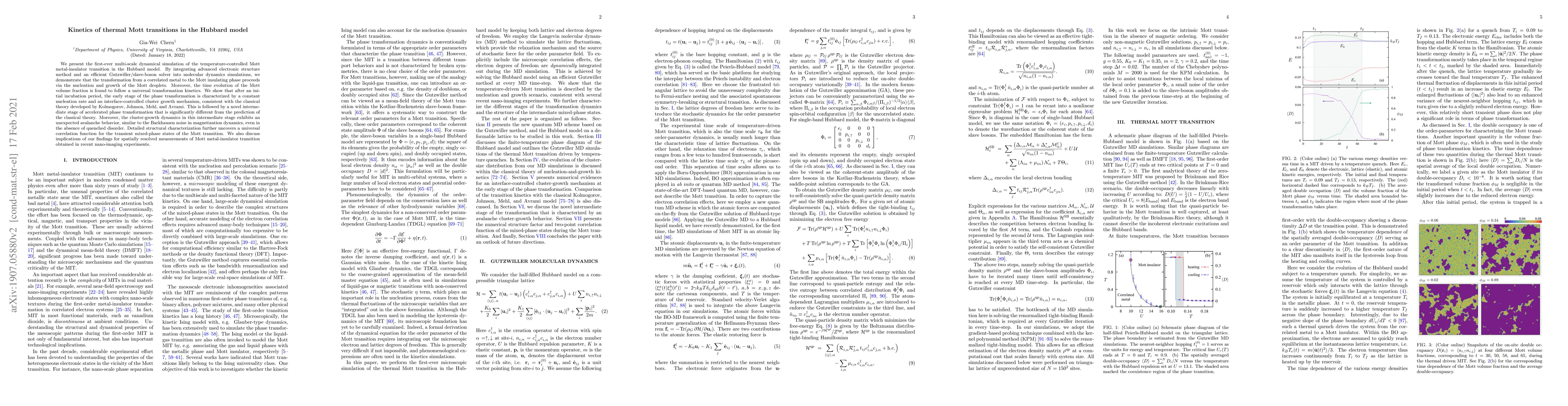 Thumbnail for Kinetics of thermal Mott transitions in the Hubbard model
