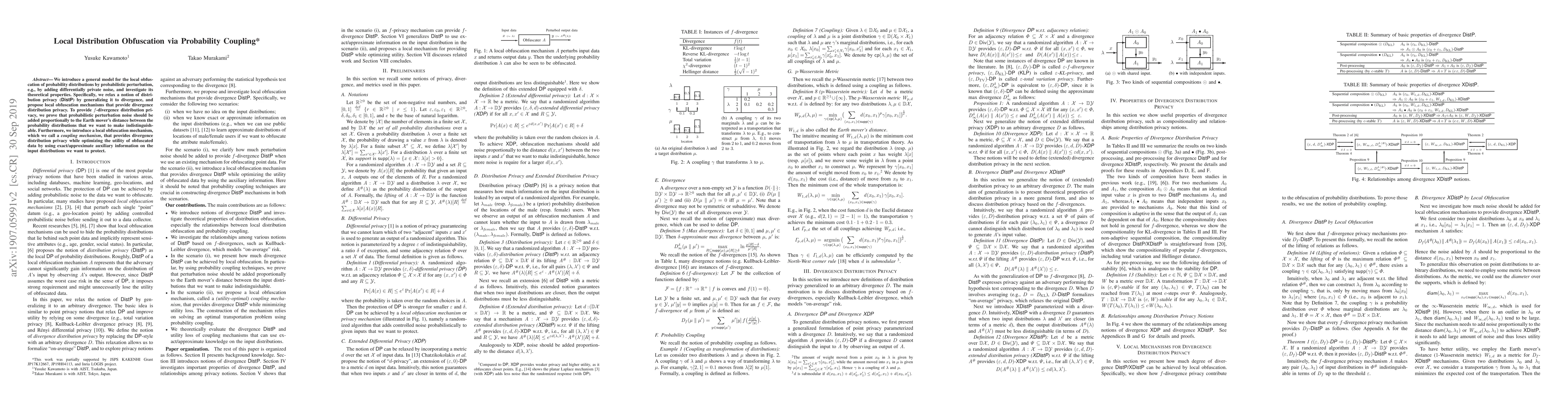 Thumbnail for Local Distribution Obfuscation via Probability Coupling