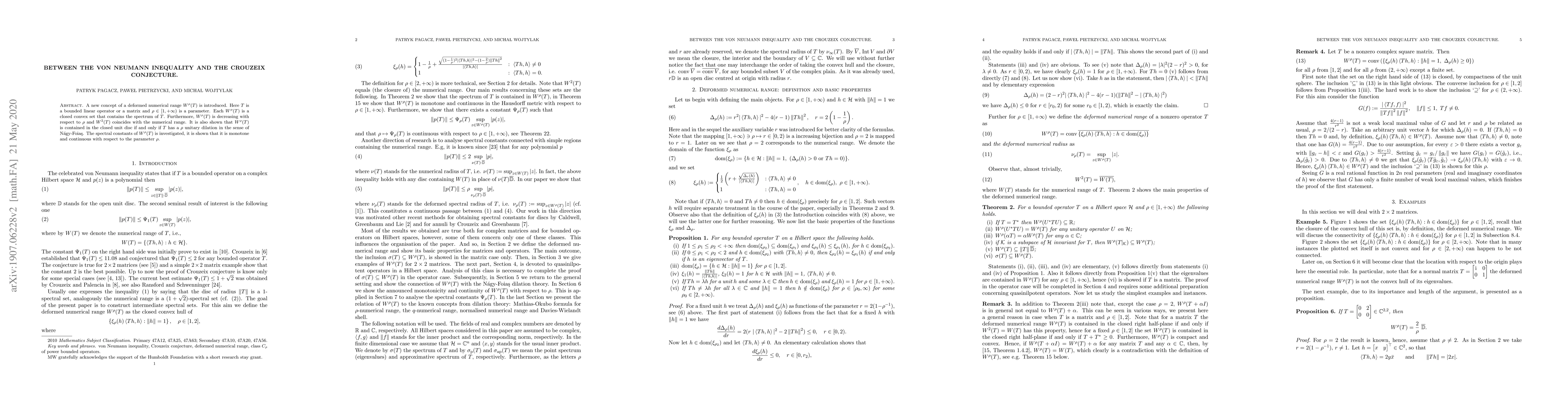 Thumbnail for Between the von Neumann inequality and the Crouzeix conjecture