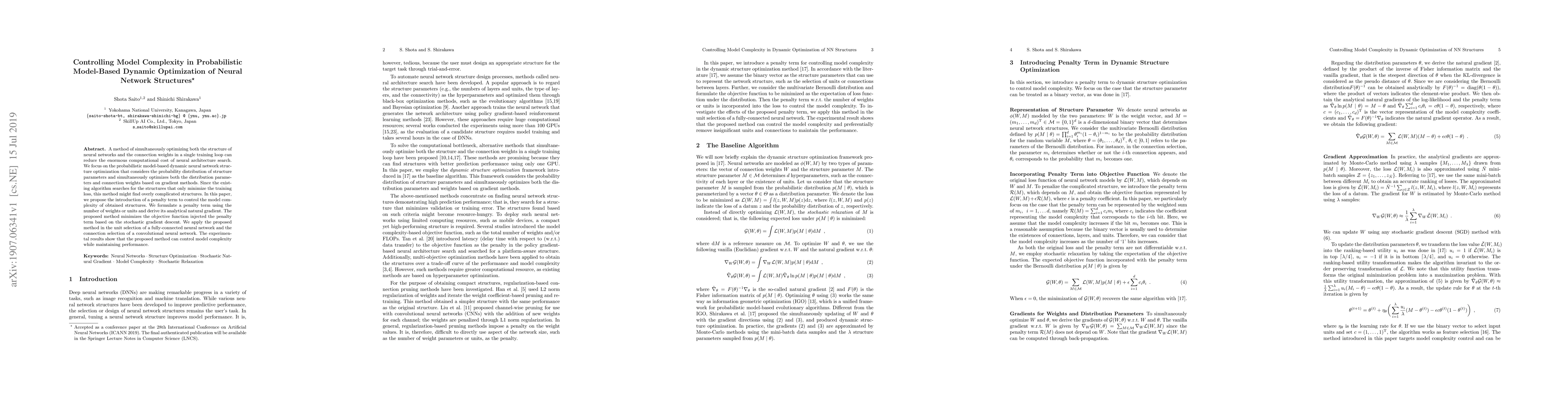 Thumbnail for Controlling Model Complexity in Probabilistic Model-Based Dynamic
  Optimization of Neural Network Structures
