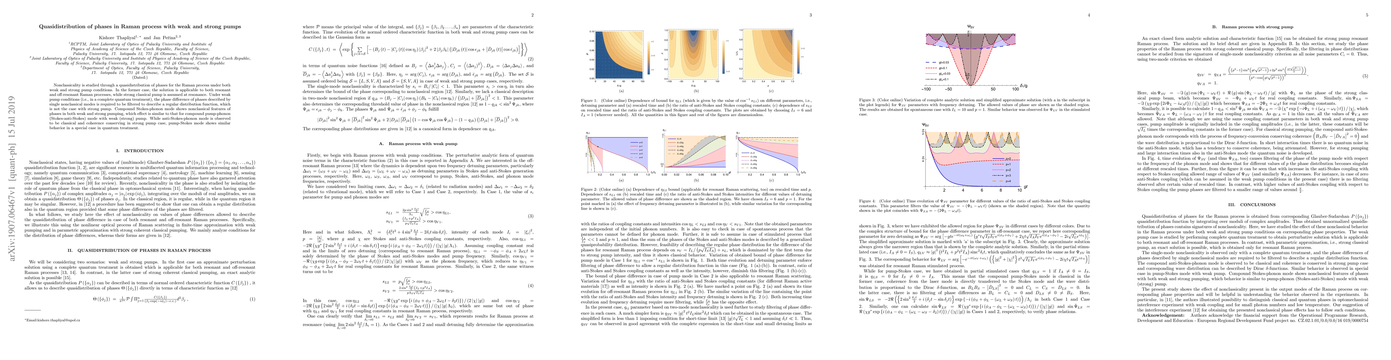 Thumbnail for Quasidistribution of phases in Raman process with weak and strong pumps