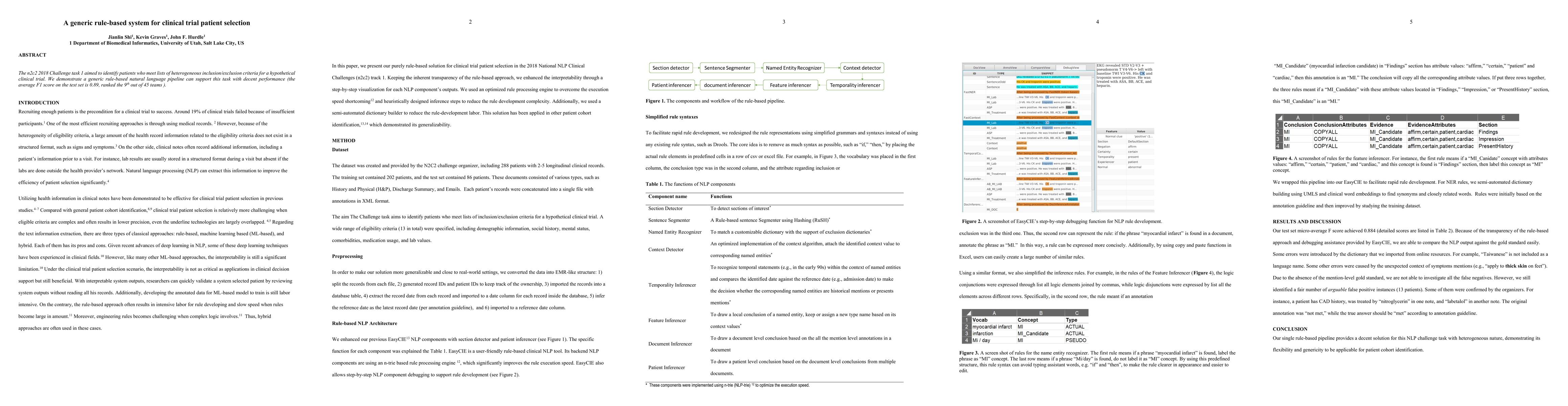 Thumbnail for A generic rule-based system for clinical trial patient selection