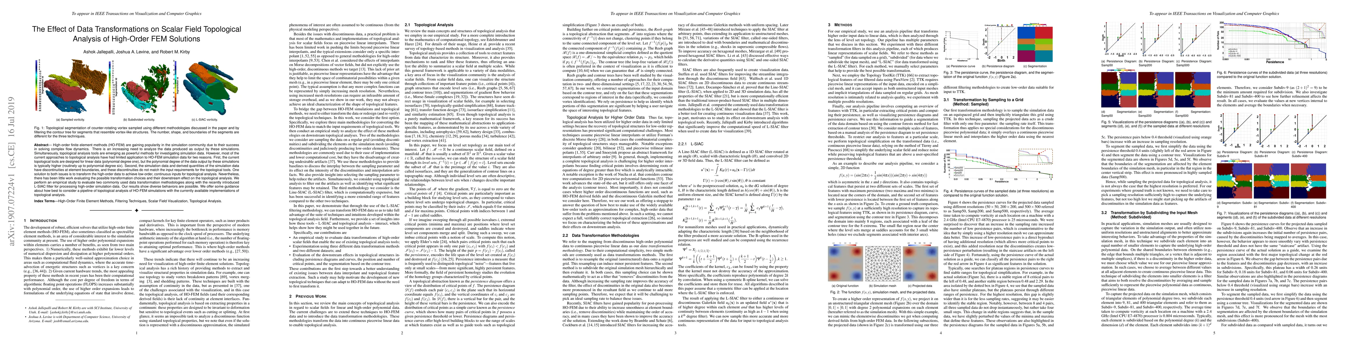 Thumbnail for The Effect of Data Transformations on Scalar Field Topological Analysis
  of High-Order FEM Solutions
