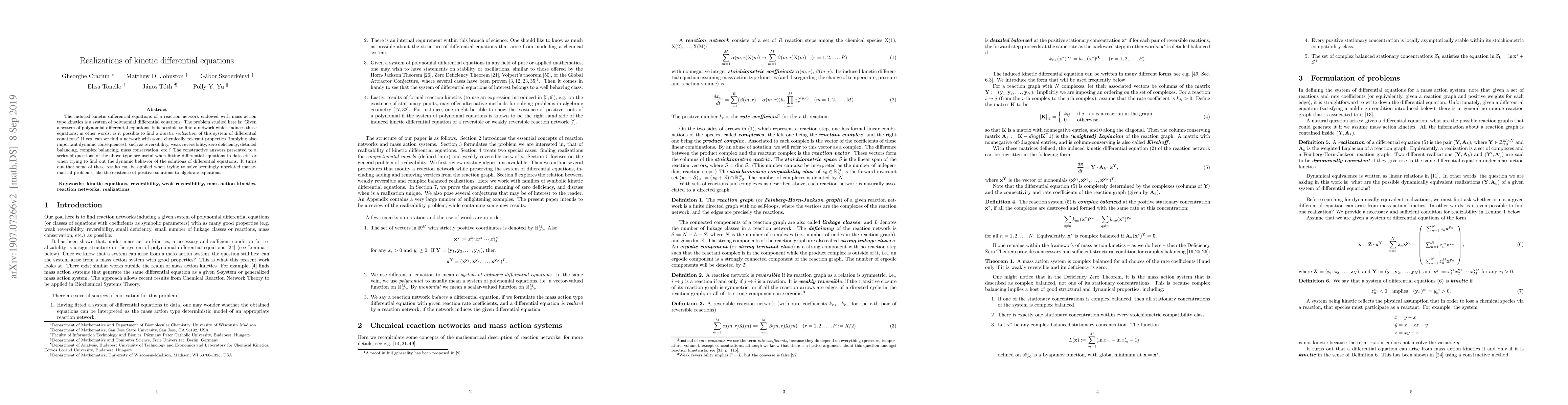 Thumbnail for Realizations of kinetic differential equations