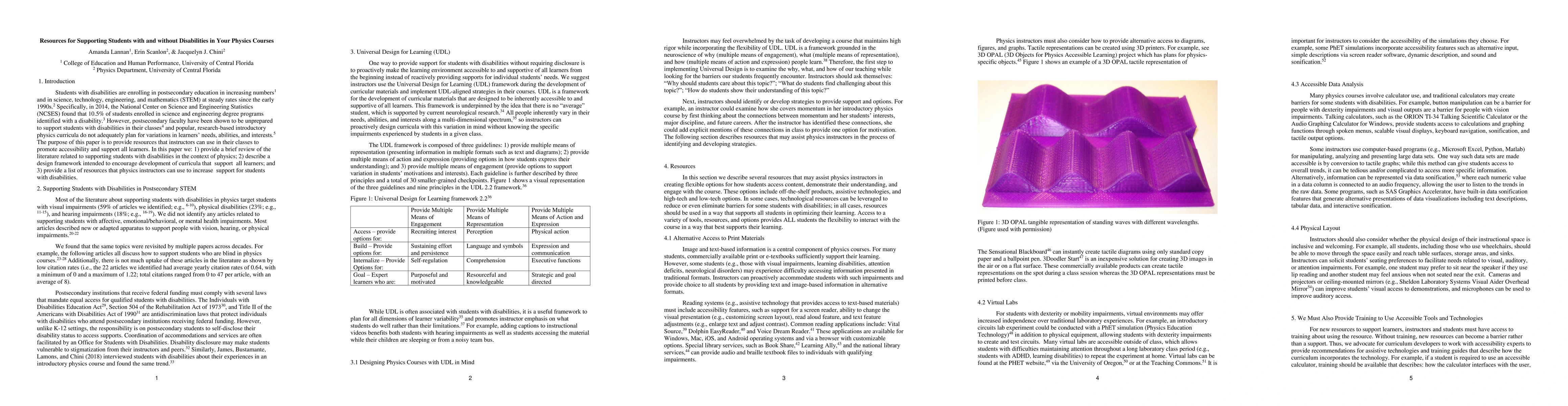 Thumbnail for Resources for Supporting Students with and without Disabilities in Your
  Physics Courses
