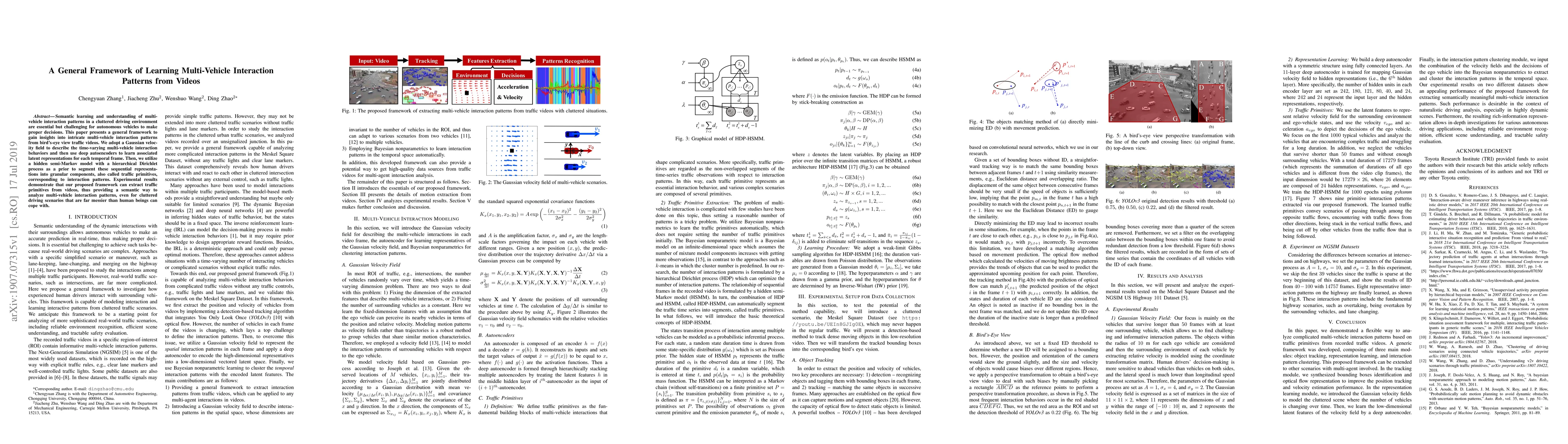 Thumbnail for A General Framework of Learning Multi-Vehicle Interaction Patterns from
  Videos