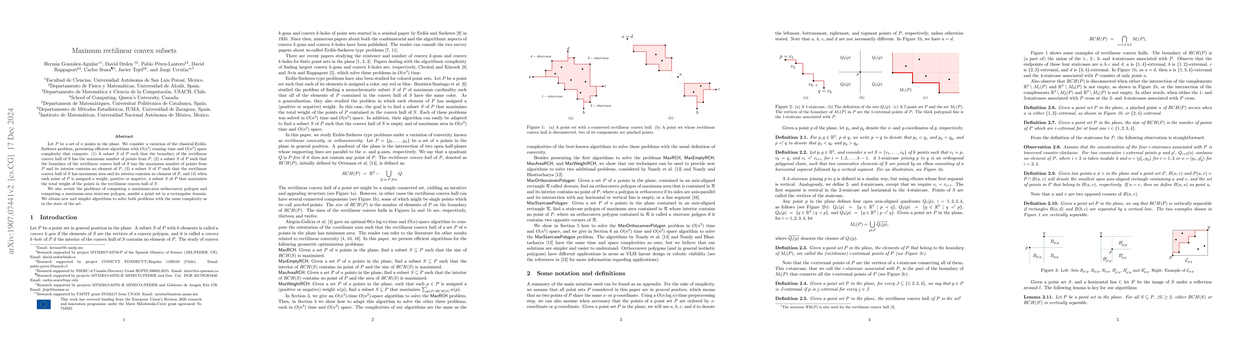 Thumbnail for Maximum rectilinear convex subsets