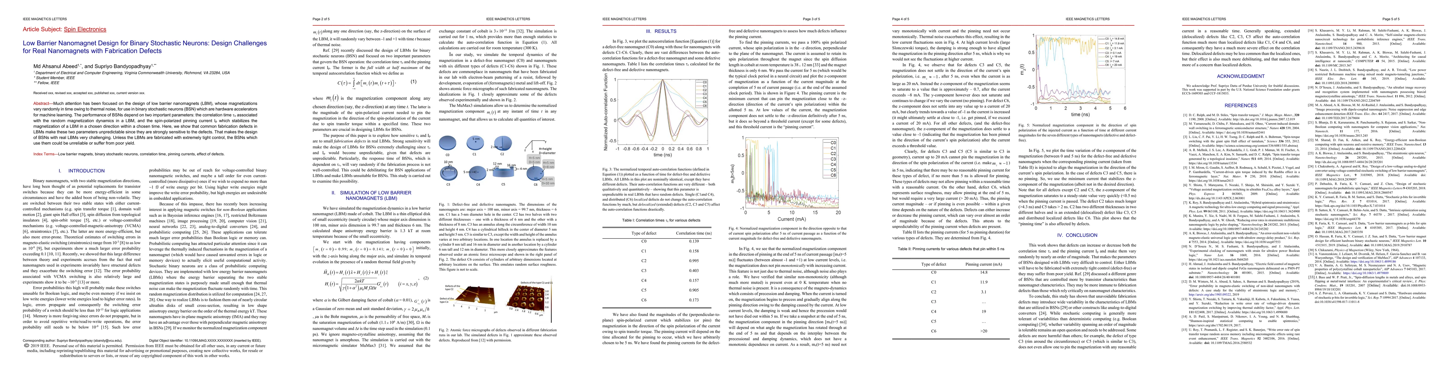 Thumbnail for Low Barrier Nanomagnet Design for Binary Stochastic Neurons: Design
  Challenges for Real Nanomagnets with Fabrication Defects