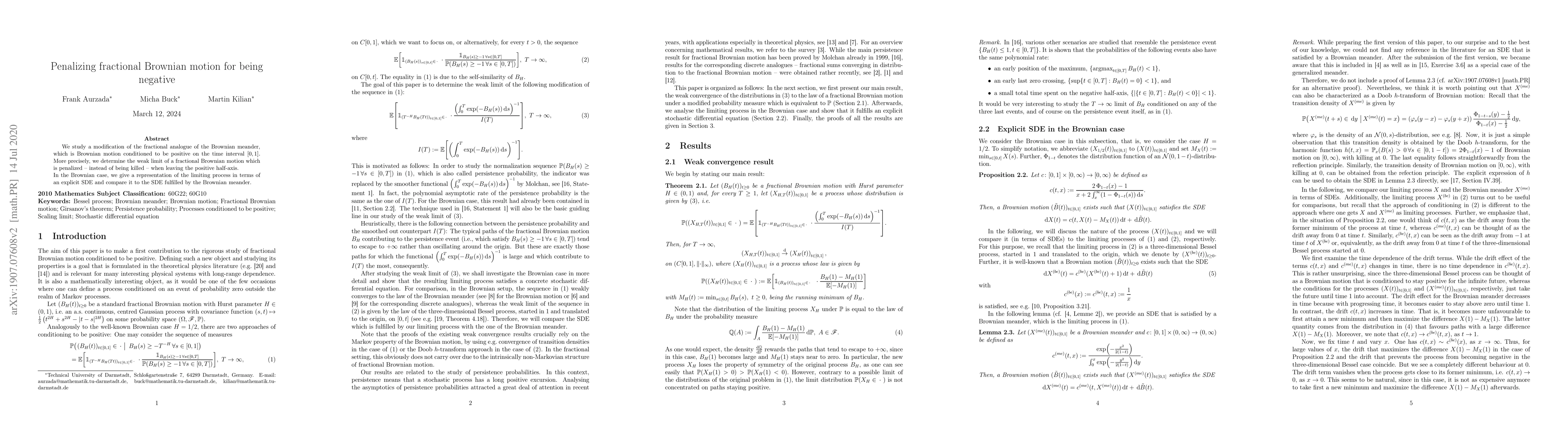 Thumbnail for Penalizing fractional Brownian motion for being negative