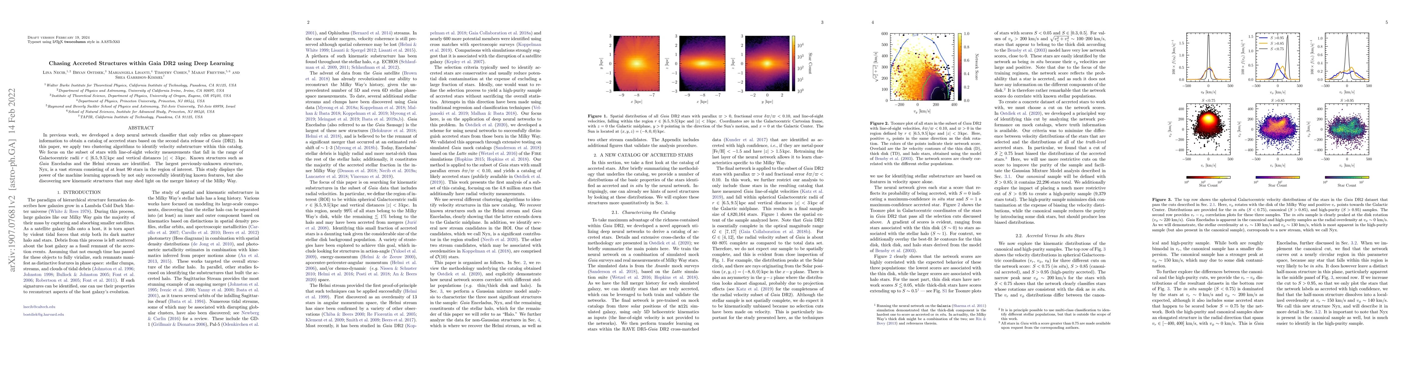 Thumbnail for Chasing Accreted Structures within Gaia DR2 using Deep Learning