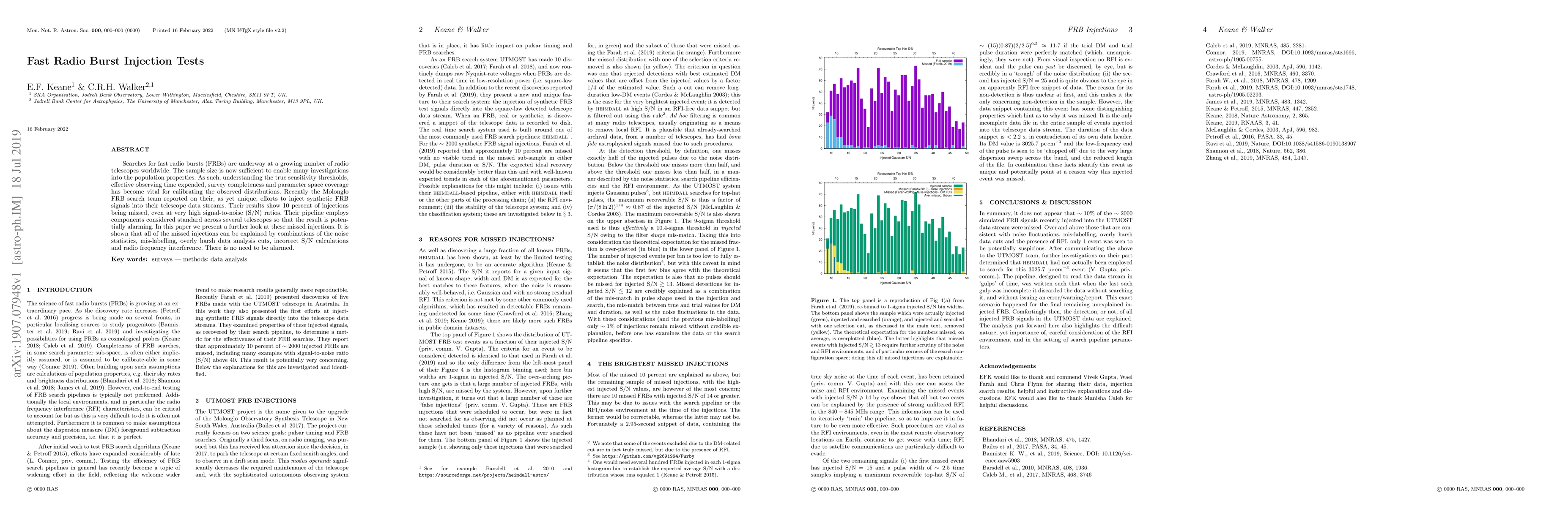 Thumbnail for Fast Radio Burst Injection Tests