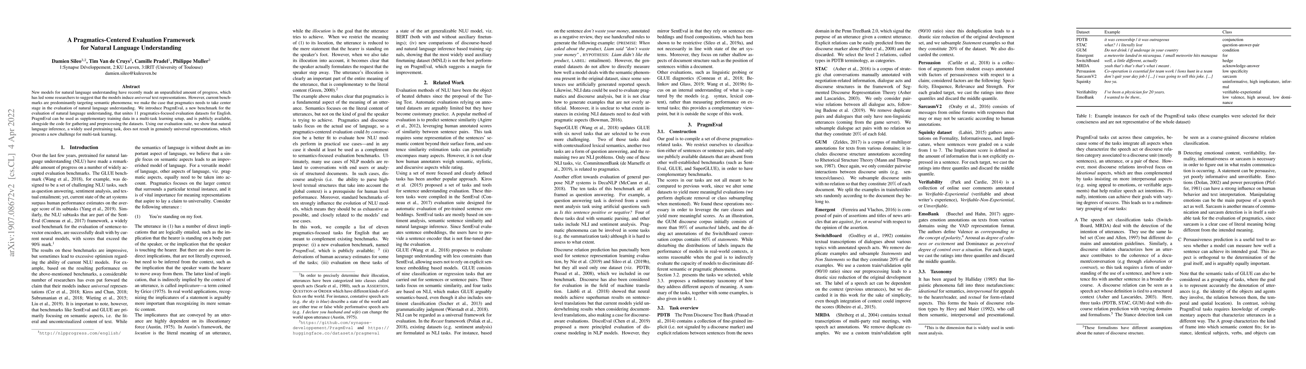 Thumbnail for A Pragmatics-Centered Evaluation Framework for Natural Language
  Understanding