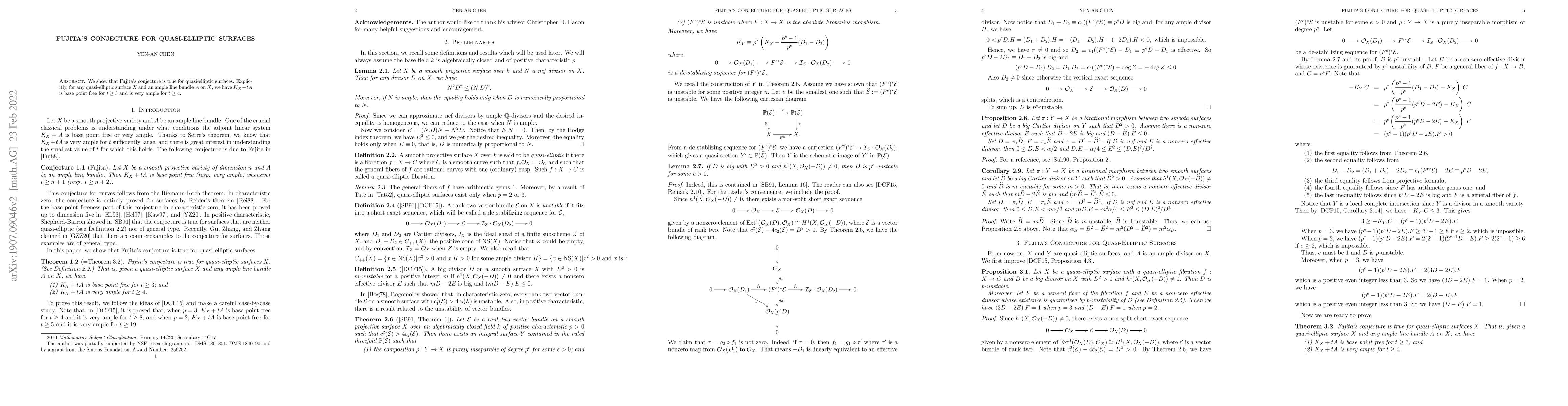 Thumbnail for Fujita's conjecture for quasi-elliptic surfaces