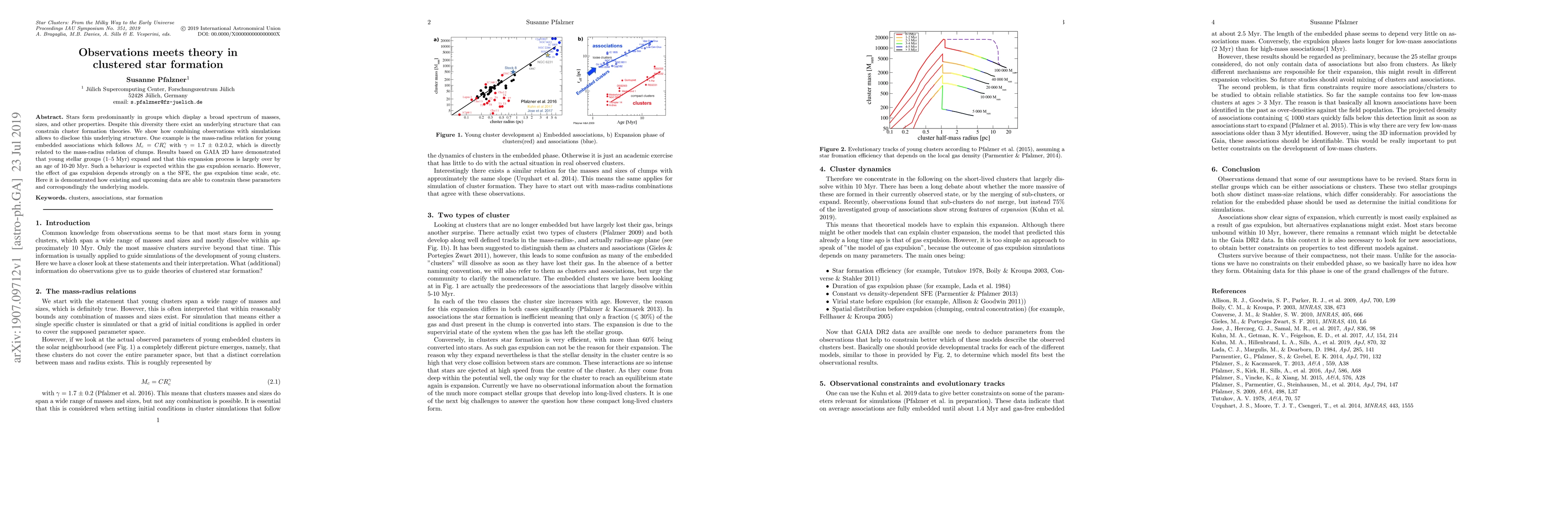 Thumbnail for Observations meets theory in clustered star formation