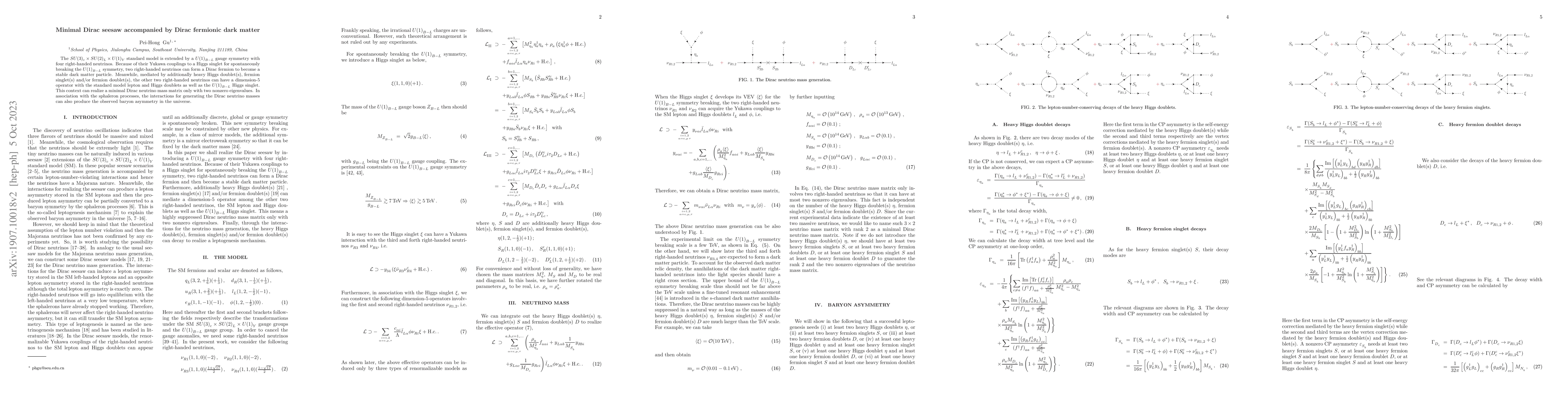 Thumbnail for Minimal Dirac seesaw accompanied by Dirac fermionic dark matter