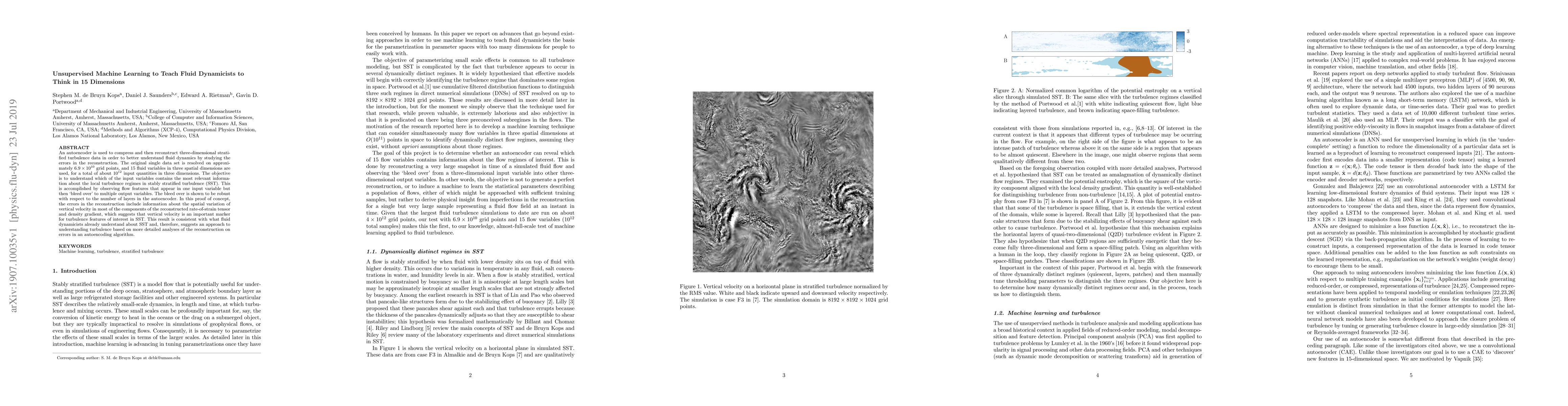 Thumbnail for Unsupervised Machine Learning to Teach Fluid Dynamicists to Think in 15
  Dimensions