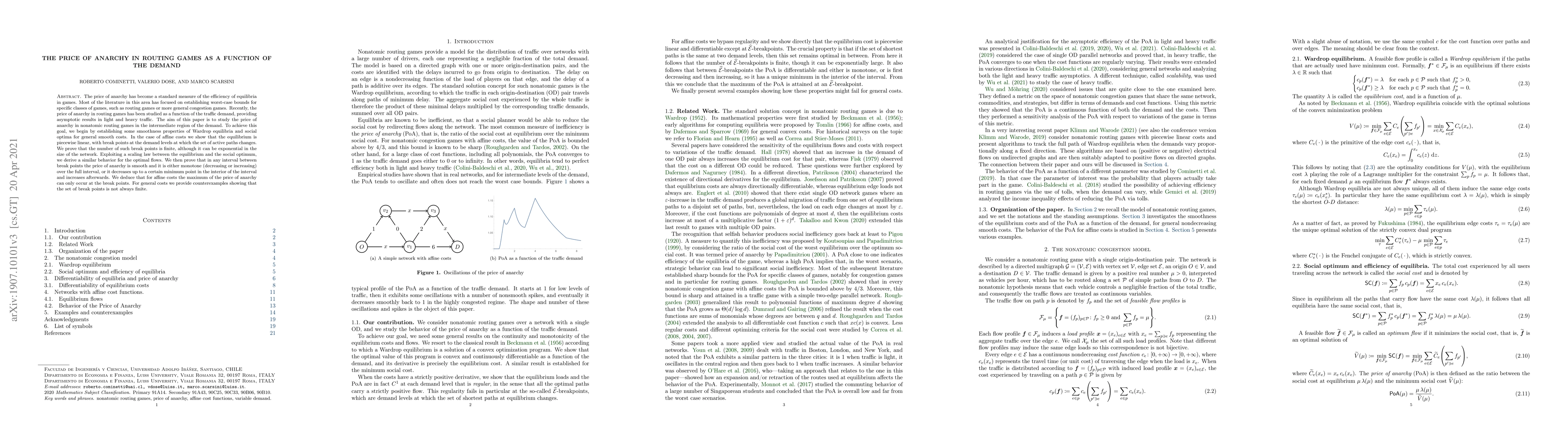 Thumbnail for The Price of Anarchy in Routing Games as a Function of the Demand