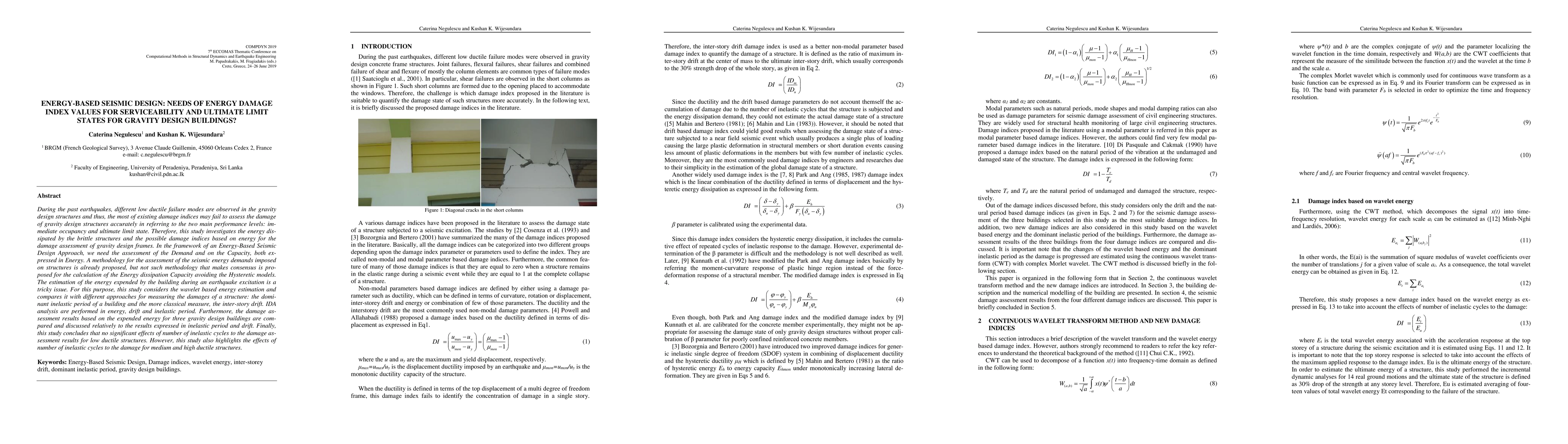 Thumbnail for Energy-based seismic design: Needs of energy damage index values for
  serviceability and ultimate limit states for gravity design buildings?
