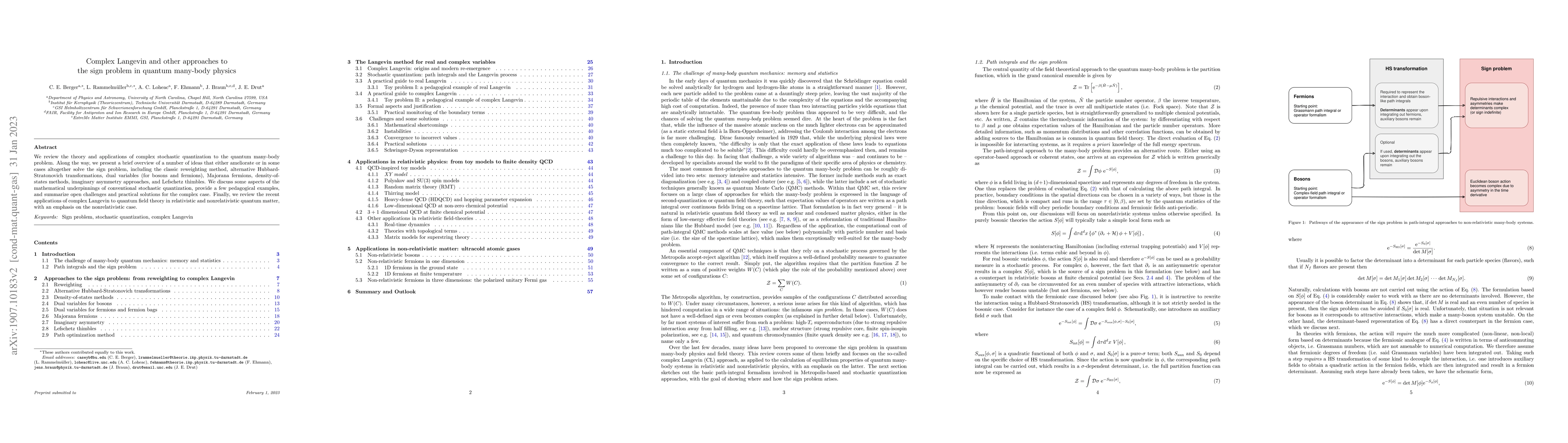 Thumbnail for Complex Langevin and other approaches to the sign problem in quantum
  many-body physics