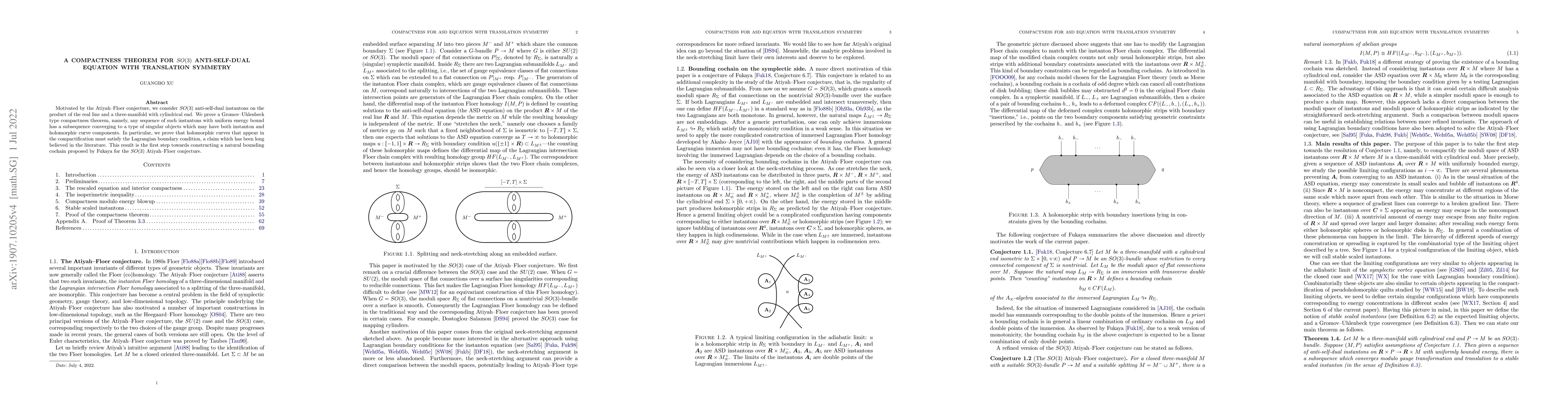 Thumbnail for A Compactness Theorem for $SO(3)$ Anti-Self-Dual Equation with
  Translation Symmetry