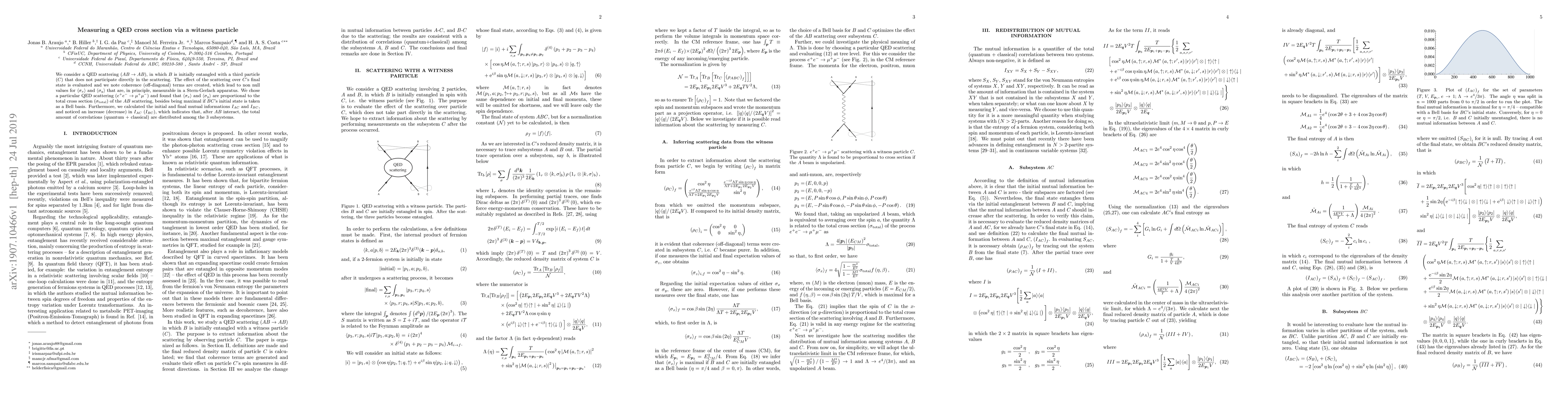 Thumbnail for Measuring a QED cross section via a witness particle