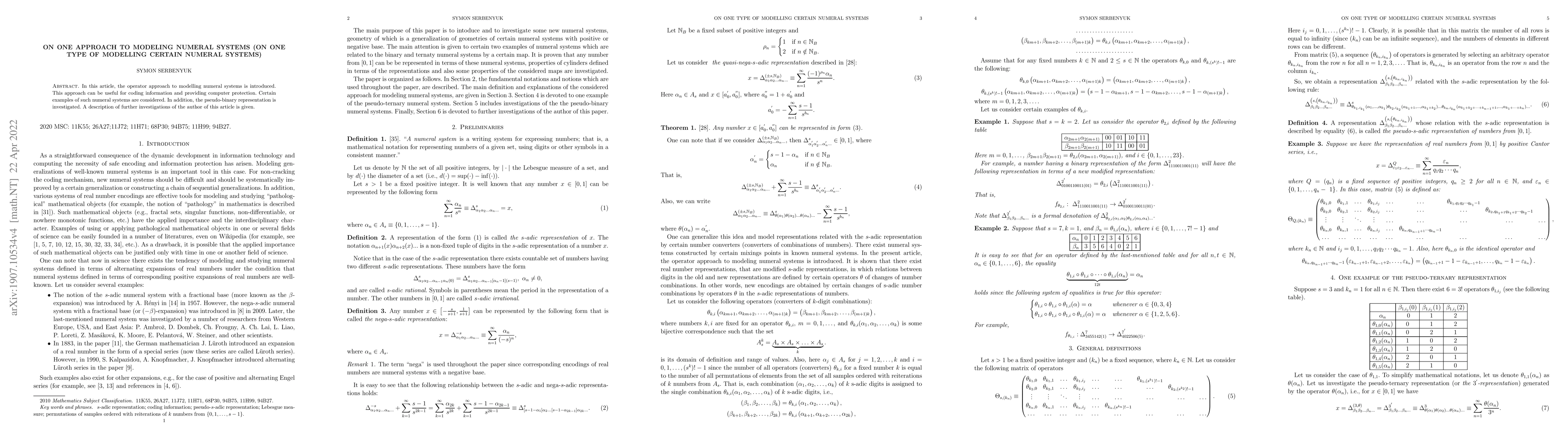 Thumbnail for On one approach to modeling numeral systems